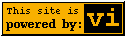 This site is powered by vi